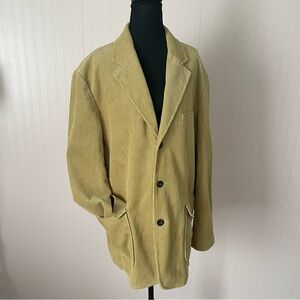 St John’s Bay corduroy blazer Large jacket tan casual office preppy sport coat‎
